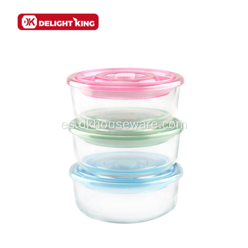 Recipiente de vidrio para almacenamiento de bebés Mini Tapa sin BPA